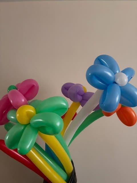 Balloon flowers for a fundraiser